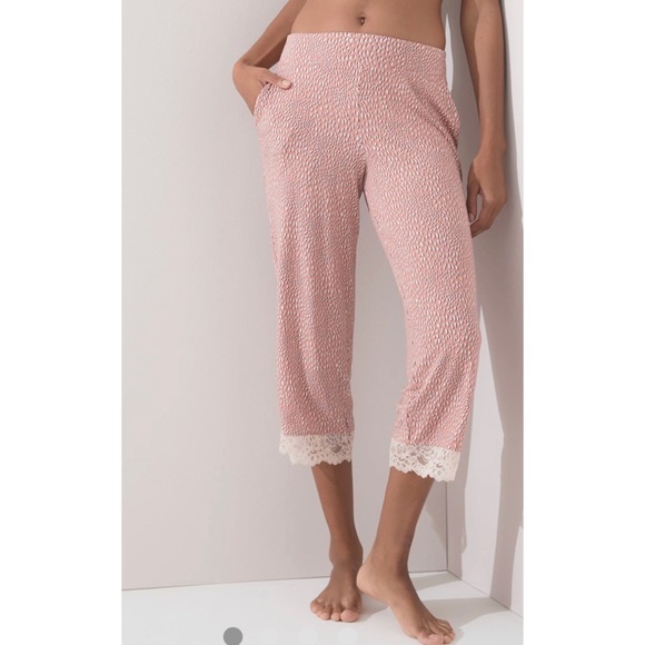 Soma Cool Nights Lace Trim Crop Pajama Set - Picture 6 of 13